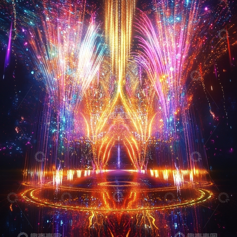 高清大图下载【趣麦麦图】绚丽炫酷舞台背景