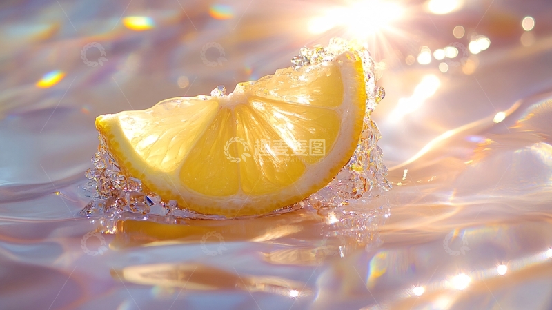高清大图下载【趣麦麦图】柠檬切片健康饮品