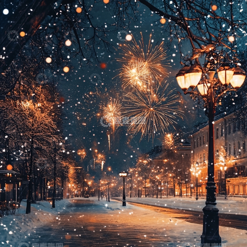 高清大图下载【趣麦麦图】下雪火树银花雪景