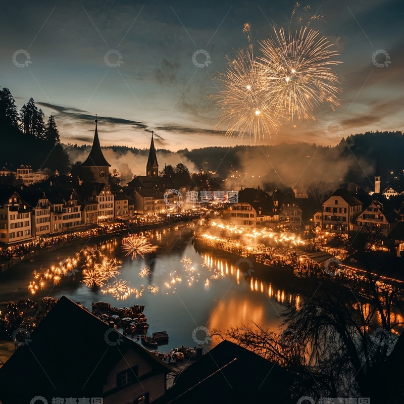 高清大图下载【趣麦麦图】唯美的小镇1