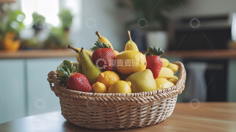 高清大图下载【趣麦麦图】新鲜水果水果果篮