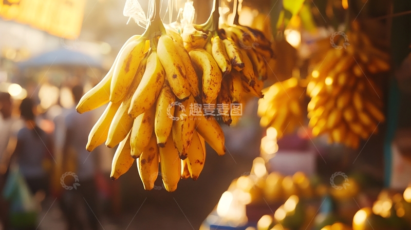 高清大图下载【趣麦麦图】香蕉摆摊1