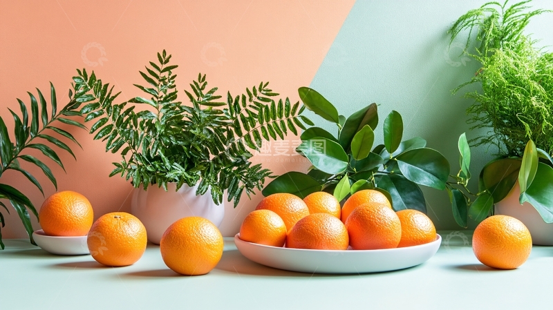 高清大图下载【趣麦麦图】-橙色产品展示