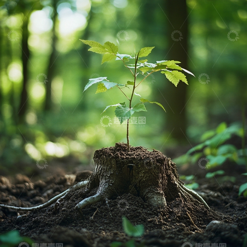 高清大图下载【趣麦麦图】环保种植植树园艺