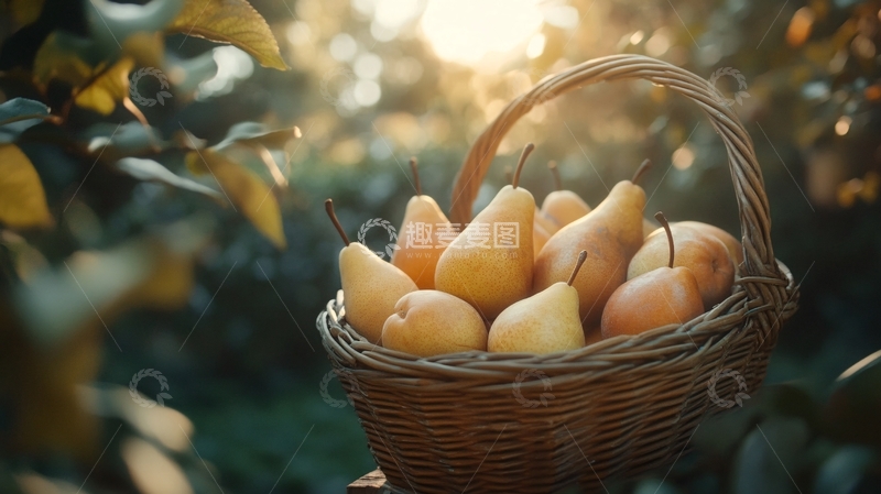 高清大图下载【趣麦麦图】梨果飘香