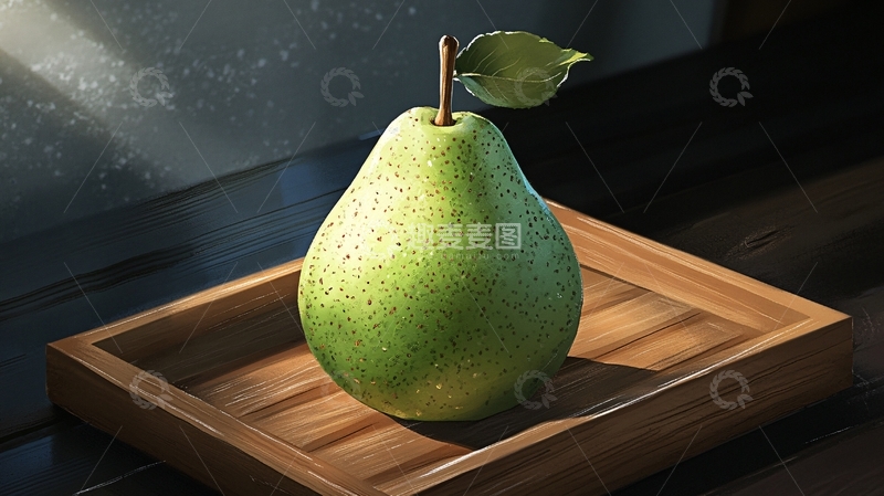 高清大图下载【趣麦麦图】绿梨木盘摆放