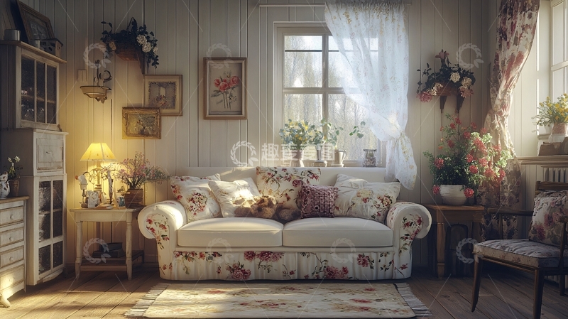 高清大图下载【趣麦麦图】温馨室内场景1