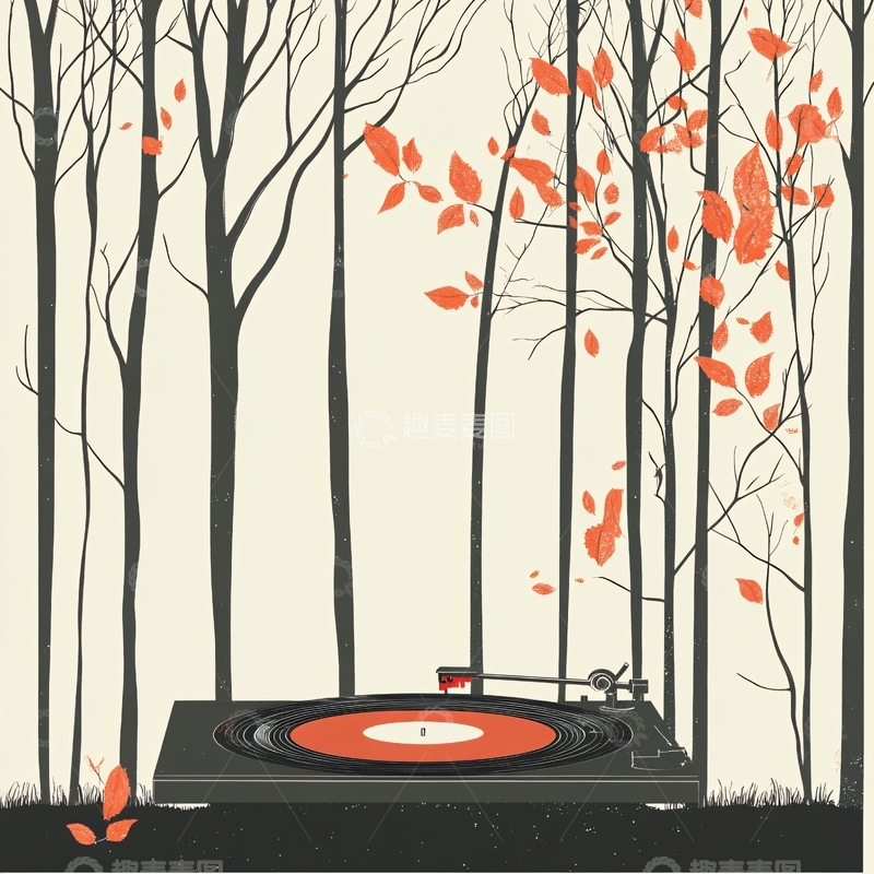 高清大图下载【趣麦麦图】秋天海报手绘1