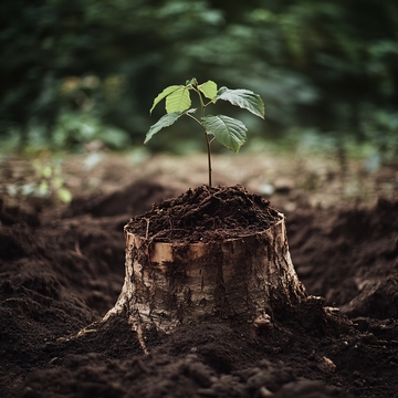幼苗成长为大树