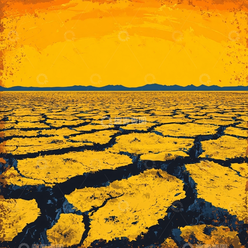 高清大图下载【趣麦麦图】干渴的土地