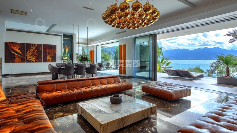 高清大图下载【趣麦麦图】别墅休息处