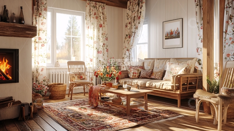 高清大图下载【趣麦麦图】东北人家家居场景