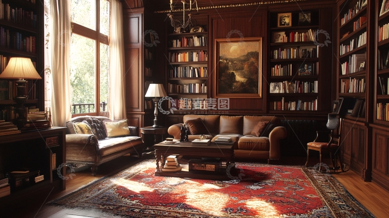高清大图下载【趣麦麦图】家居图书馆2