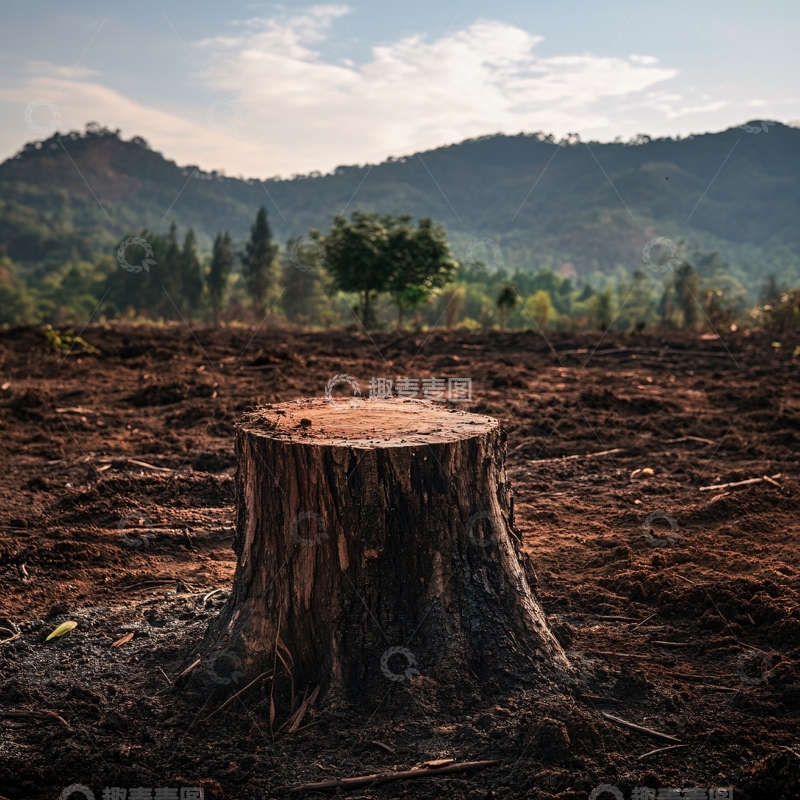 高清大图下载【趣麦麦图】荔枝树桩