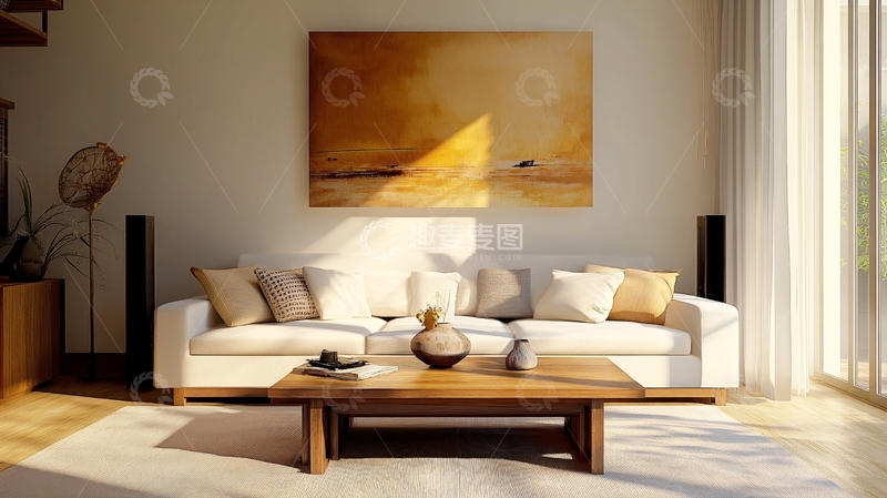 高清大图下载【趣麦麦图】客厅意境画