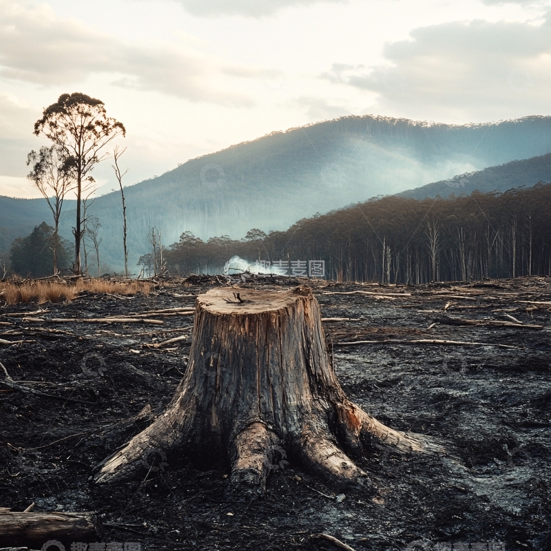 高清大图下载【趣麦麦图】火烧桉树1
