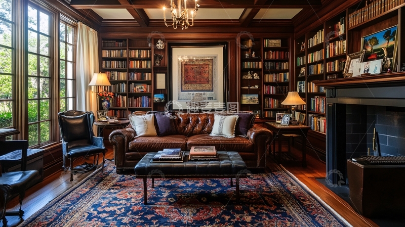 高清大图下载【趣麦麦图】家居图书馆1