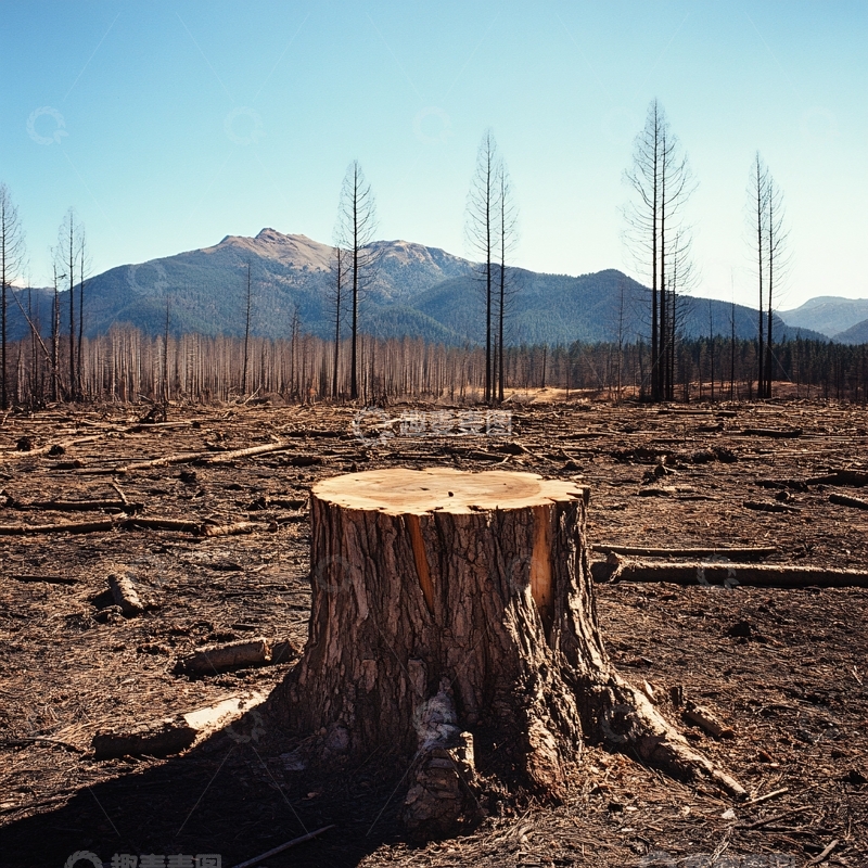 高清大图下载【趣麦麦图】森林破碎化