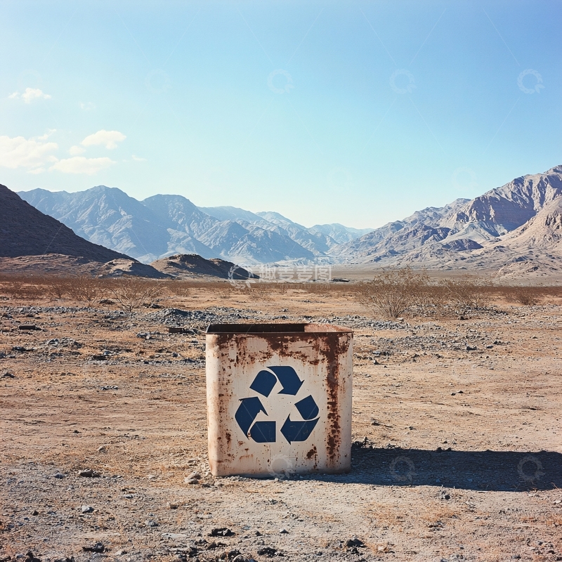 高清大图下载【趣麦麦图】郊外垃圾桶