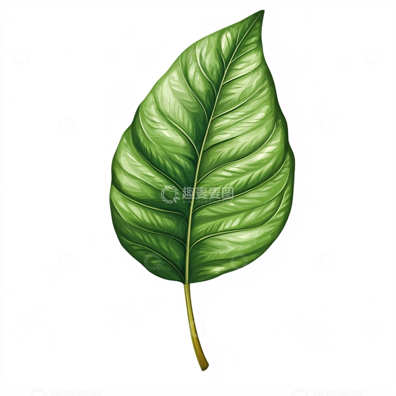 高清大图下载【趣麦麦图】手绘大青叶