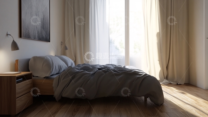 高清大图下载【趣麦麦图】卧室阳光1