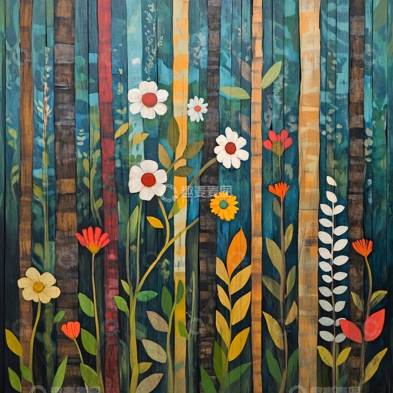 高清大图下载【趣麦麦图】装饰条画