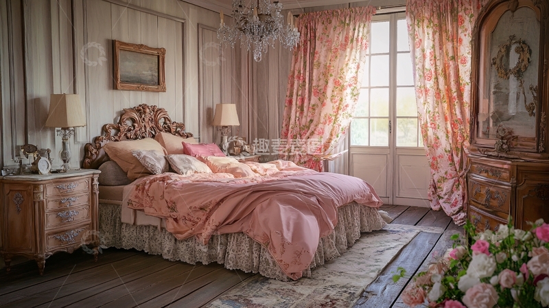 高清大图下载【趣麦麦图】欧花法式