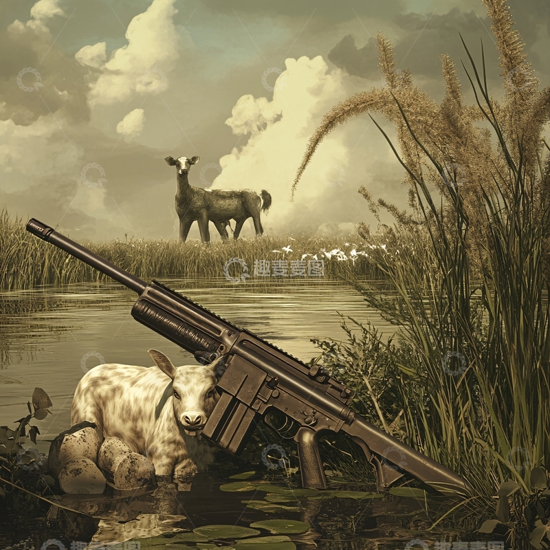 高清大图下载【趣麦麦图】狩猎场景图1