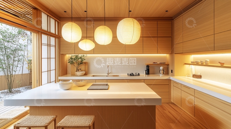 高清大图下载【趣麦麦图】中岛厨房