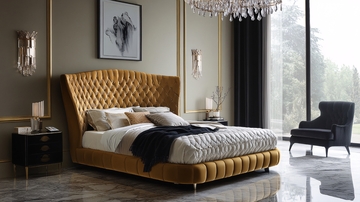 轻奢软包真皮床