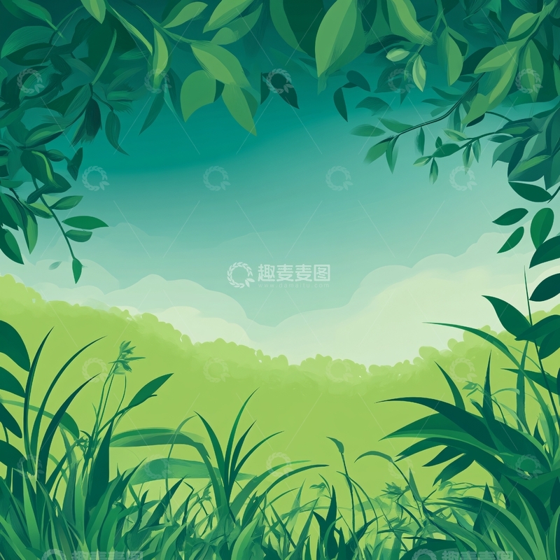 高清大图下载【趣麦麦图】绿色丛林风景
