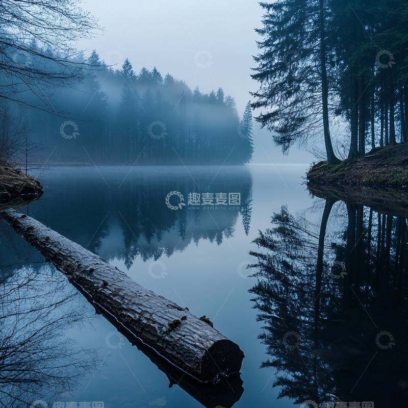 高清大图下载【趣麦麦图】奇墅湖晨雾