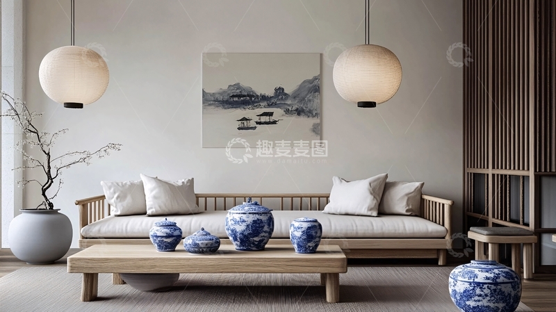 高清大图下载【趣麦麦图】新中式禅意家居