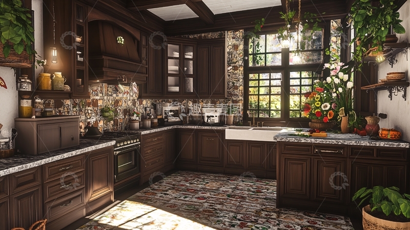 高清大图下载【趣麦麦图】乡村风厨房4