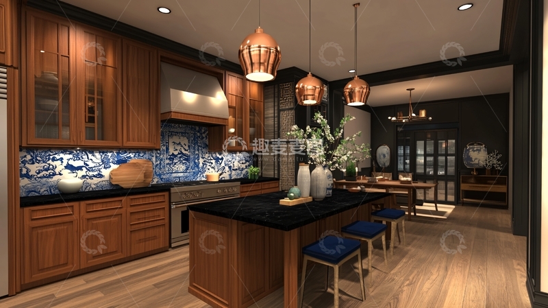 高清大图下载【趣麦麦图】厨房岛改造3