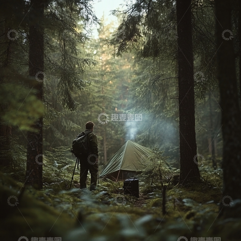 高清大图下载【趣麦麦图】露营氛围感