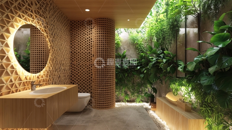 高清大图下载【趣麦麦图】-生态洗手间
