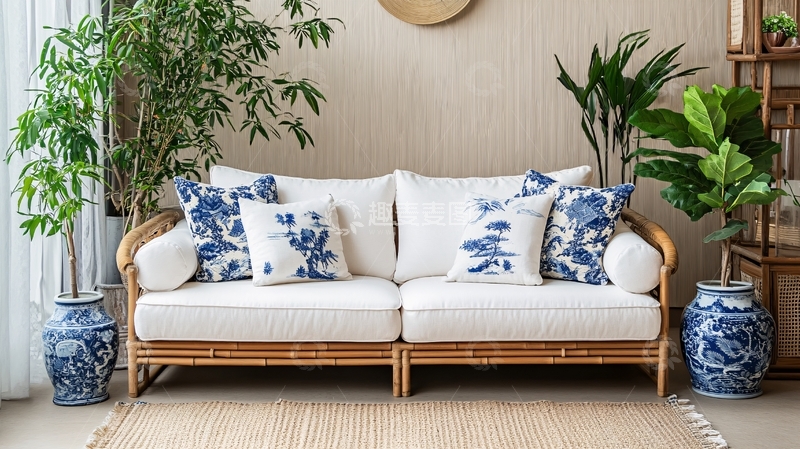 高清大图下载【趣麦麦图】中式家具背景