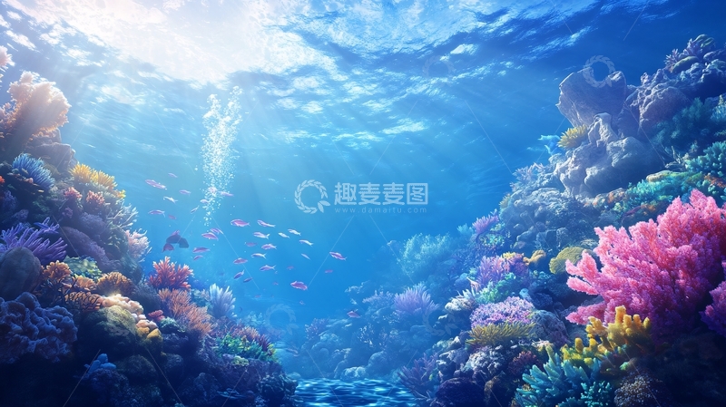 高清大图下载【趣麦麦图】海底世界壁纸17