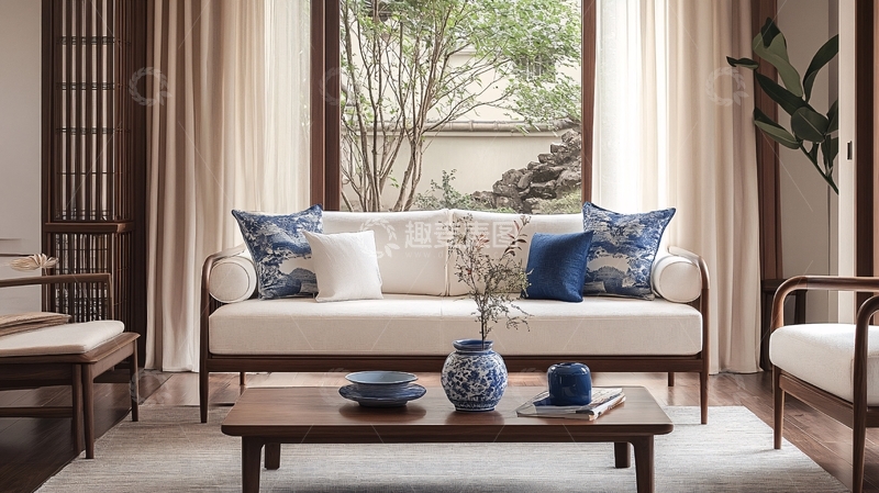 高清大图下载【趣麦麦图】简中客厅