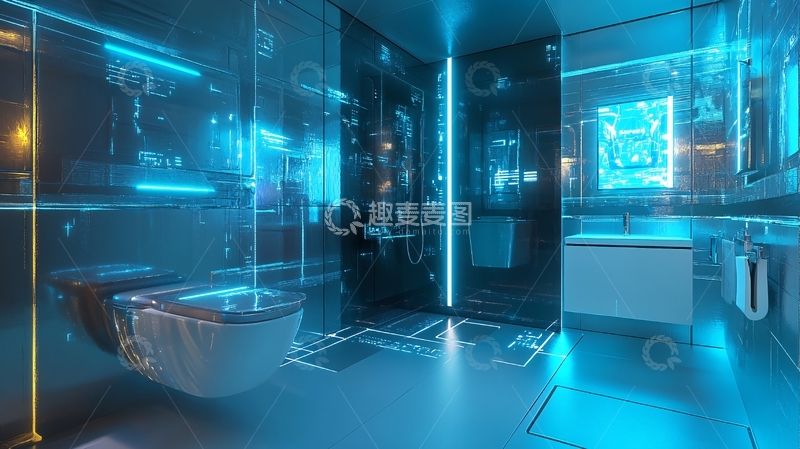 高清大图下载【趣麦麦图】科技厕所
