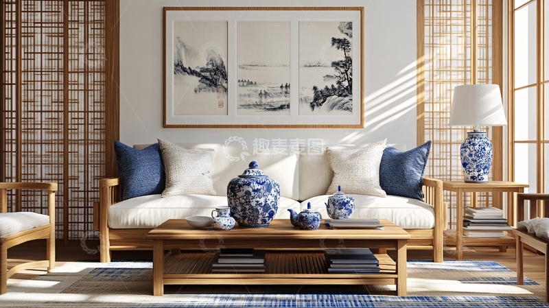 高清大图下载【趣麦麦图】中式家具场景