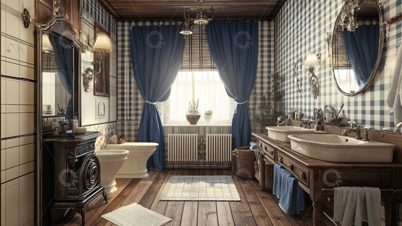 高清大图下载【趣麦麦图】地中海高档卫生间