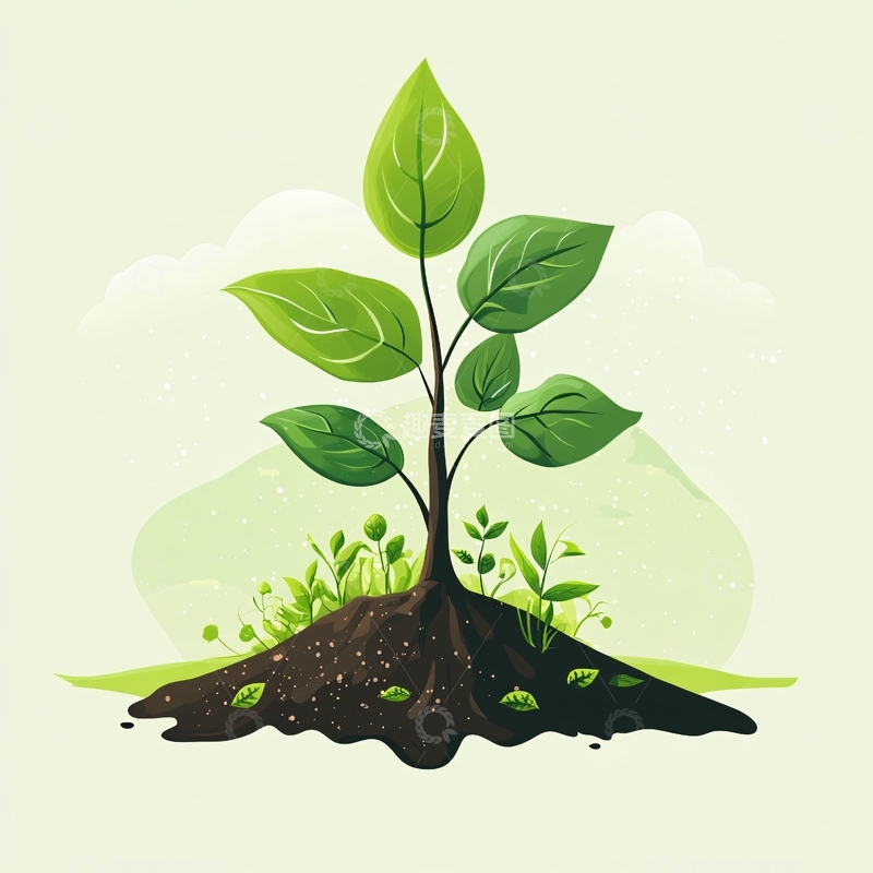 高清大图下载【趣麦麦图】环保种植植树园艺1