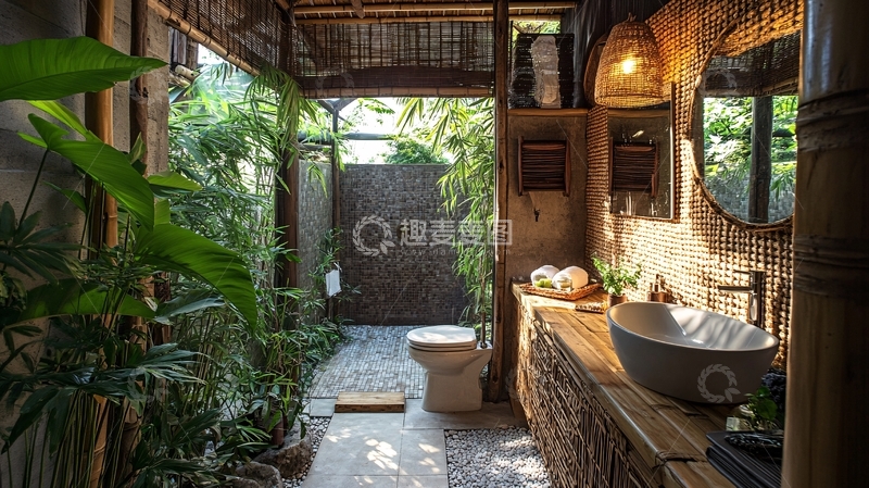 高清大图下载【趣麦麦图】东南亚浴室1
