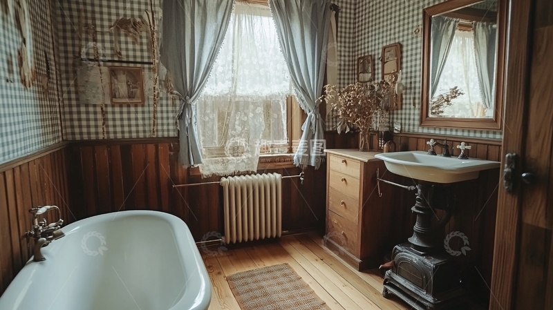 高清大图下载【趣麦麦图】复古风卫生间4