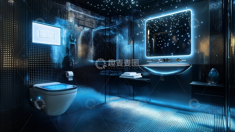 高清大图下载【趣麦麦图】宇宙飞船浴室4