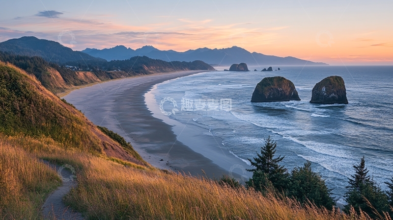 高清大图下载【趣麦麦图】俄勒冈沿海