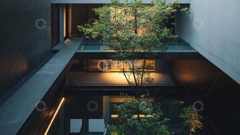 高清大图下载【趣麦麦图】住宅中庭