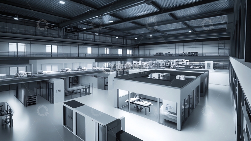 高清大图下载【趣麦麦图】智能生产车间技术